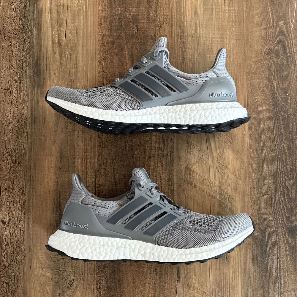 Adidas UltraBoost 1.0 Grey White Black Men Size 11.5 Running Shoes HQ4200